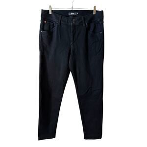 NWT Hudson Jeans Womens Collin Mid Rise Skinny Jeans Enhance Black Sz 34 Classic